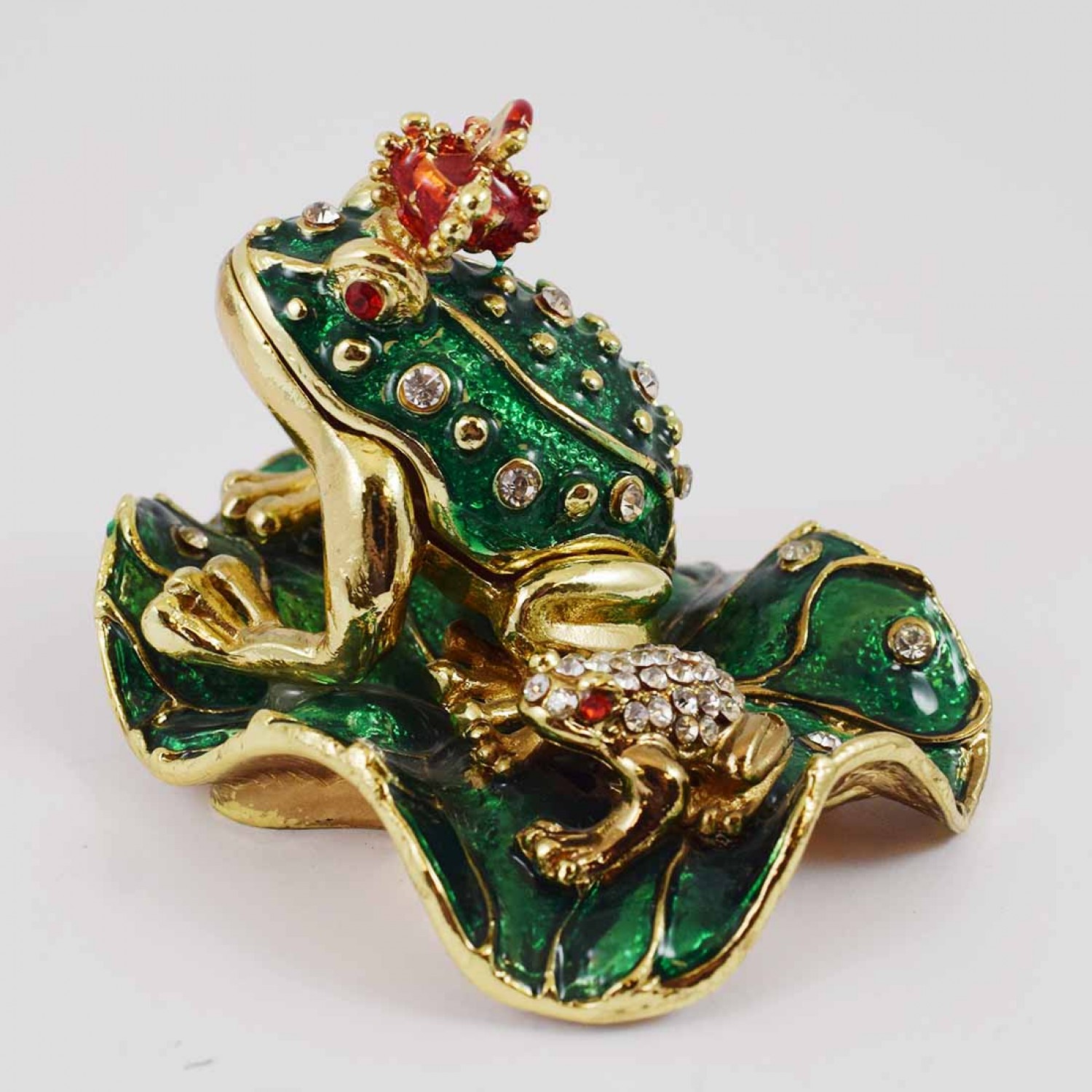 ceramic frog prince figurine